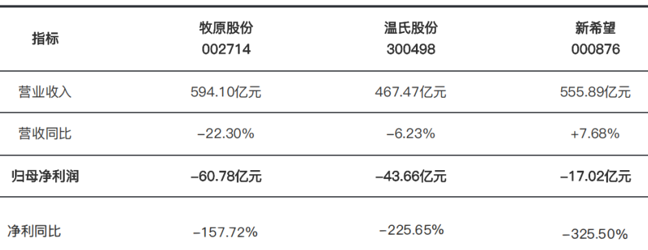 Top 3 Swine Producers 1H2026 Financial Summary